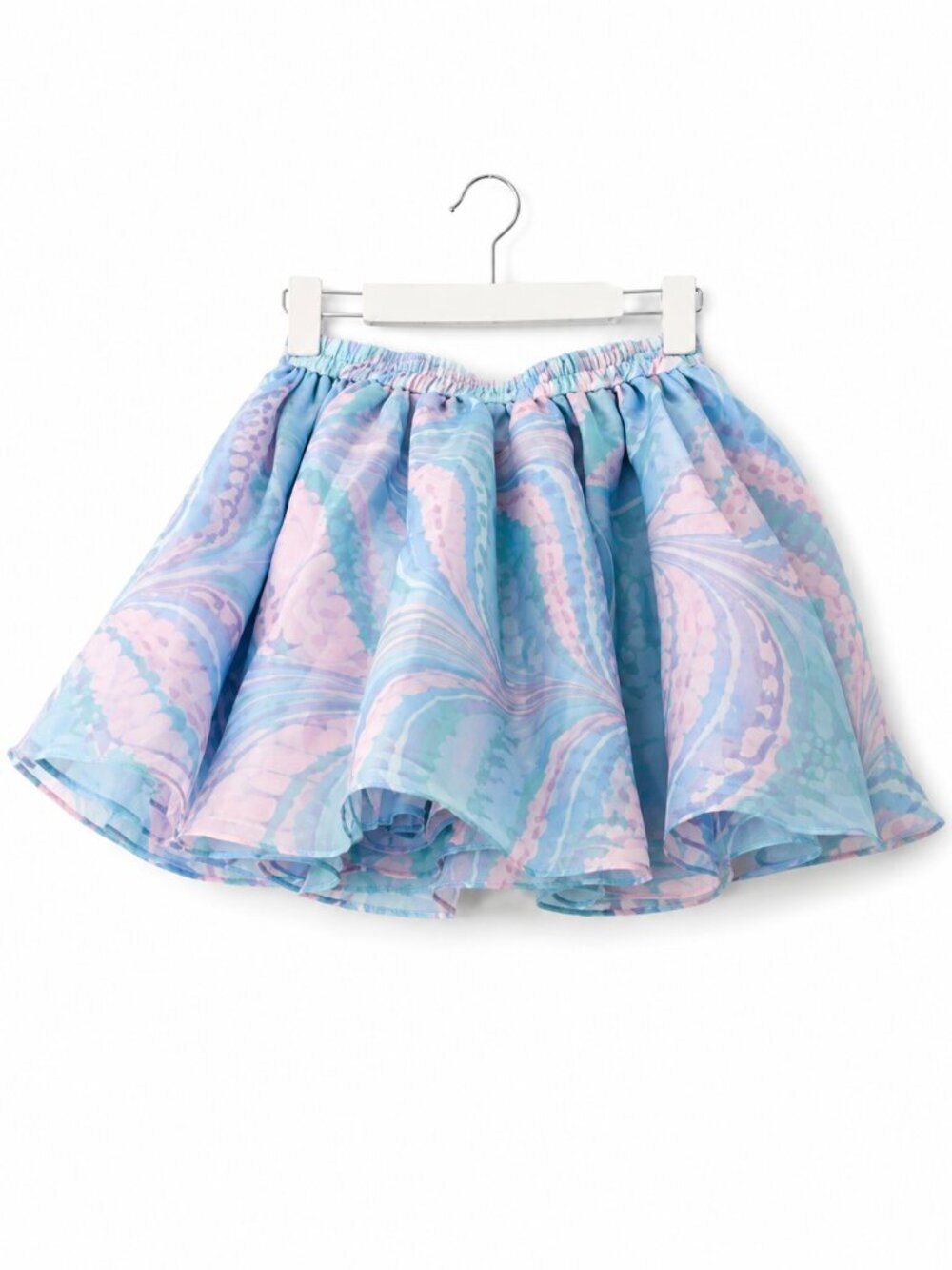 Selkie x Free People NWT Pastel Print High Waist Full A-Line Mini Skirt Size S - Picture 2 of 5